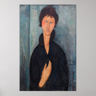 Amedeo Modigliani - Kvinnor med blå Ögon Poster