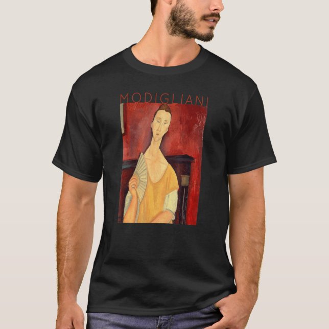 Amedeo Modigliani-kvinnor med Fläkt för konstnärer T Shirt (Framsida)