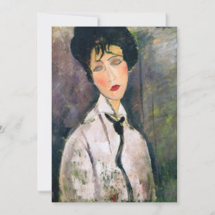 Amedeo Modigliani - Kvinnor med svart Cravat Inbjudningar