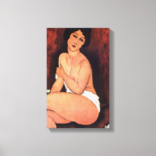 Amedeo Modigliani Large Seed Woman Canvastryck (Framsida)