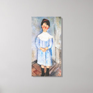 Amedeo Modigliani - Liten flicka i blått Canvastryck
