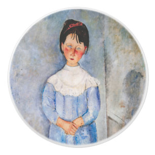 Amedeo Modigliani - Little Girl in Blue Knopp