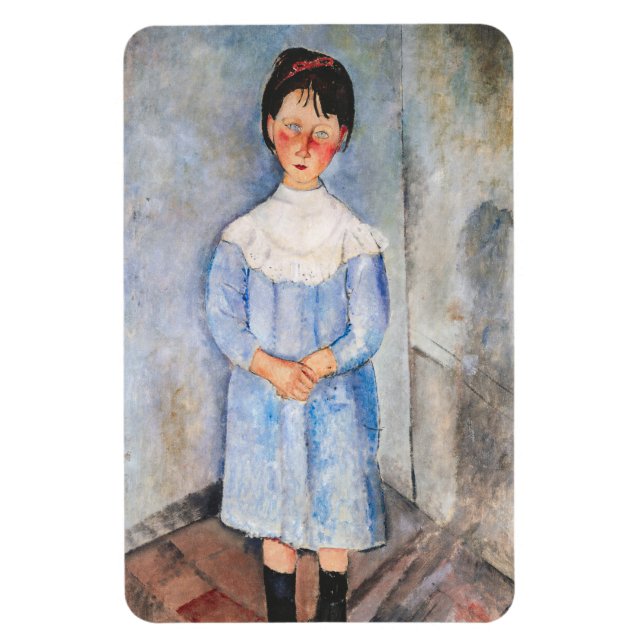 Amedeo Modigliani - Little Girl in Blue Magnet (Vertikal)