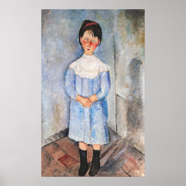Amedeo Modigliani - Little Girl in Blue Poster (Framsidan)