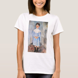 Amedeo Modigliani - Little Girl in Blue T Shirt