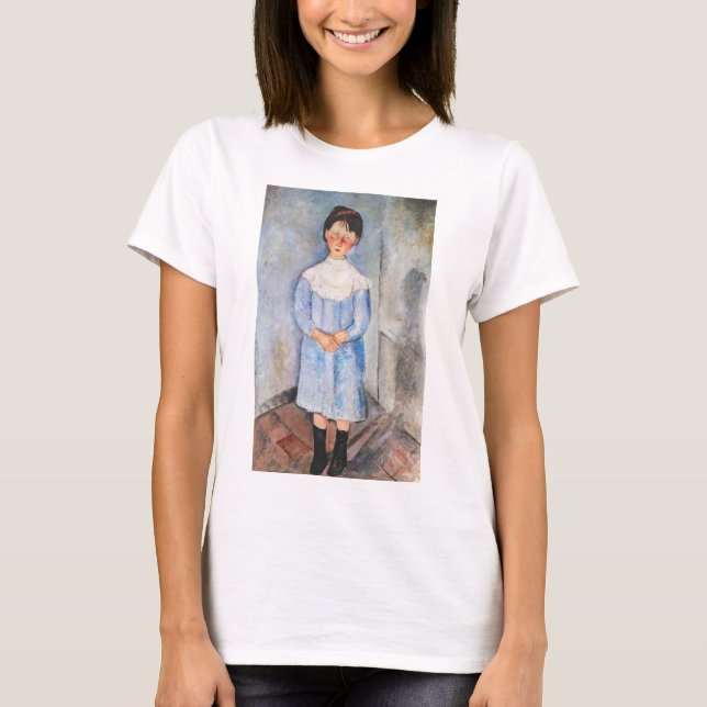 Amedeo Modigliani - Little Girl in Blue T Shirt (Framsida)