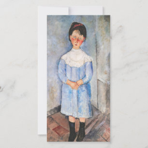 Amedeo Modigliani - Little Girl in Blue Tack Kort