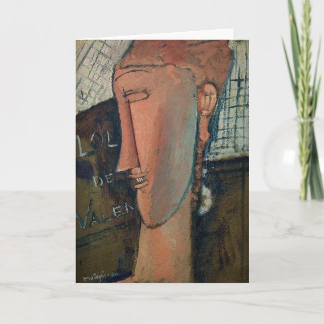 Amedeo Modigliani - Lola de Valence Kort (Framsida)