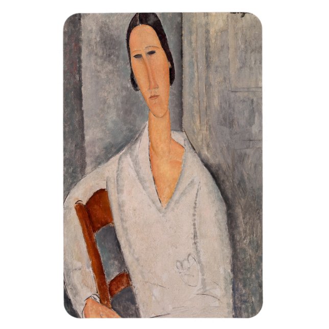 Amedeo Modigliani - Madame Hanka Zborowska Leaning Magnet (Vertikal)