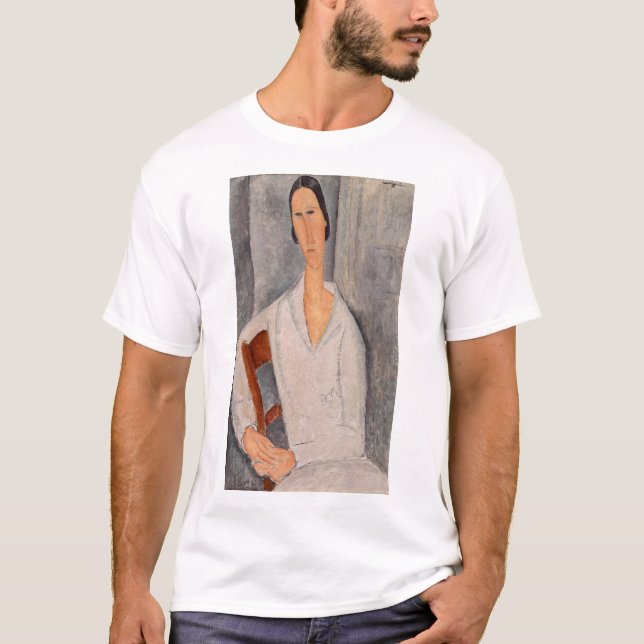 Amedeo Modigliani - Madame Hanka Zborowska Leaning T Shirt (Framsida)