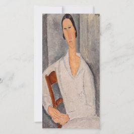 Amedeo Modigliani - Madame Hanka Zborowska Leaning Tack Kort