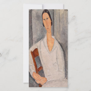 Amedeo Modigliani - Madame Hanka Zborowska Leaning Tack Kort