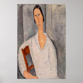 Amedeo Modigliani - Madame Hanka Zborowska lutande Poster