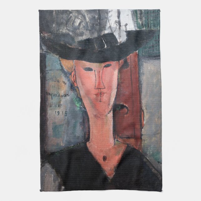 Amedeo Modigliani - Madame Pompadour Kökshandduk (Vertikal)