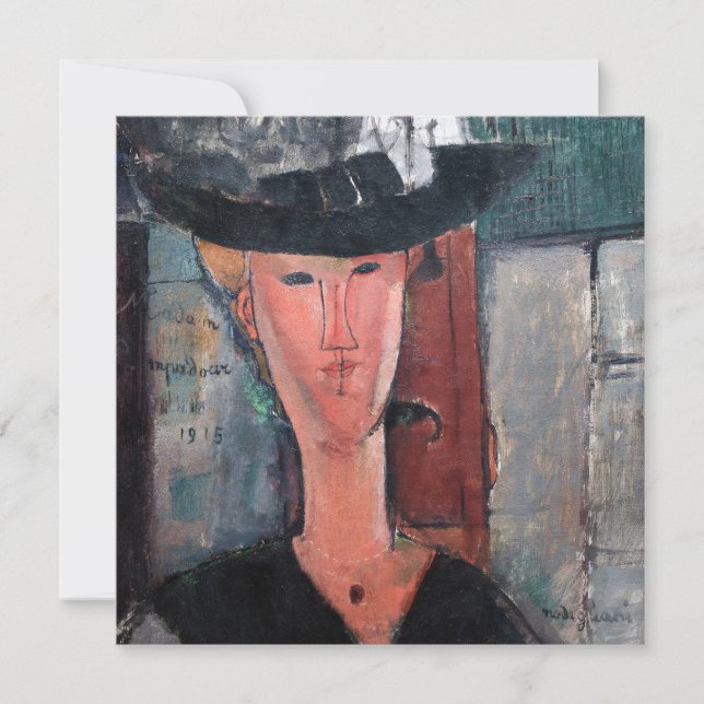 Amedeo Modigliani - Madame Pompadour Tack Kort (Framsida)