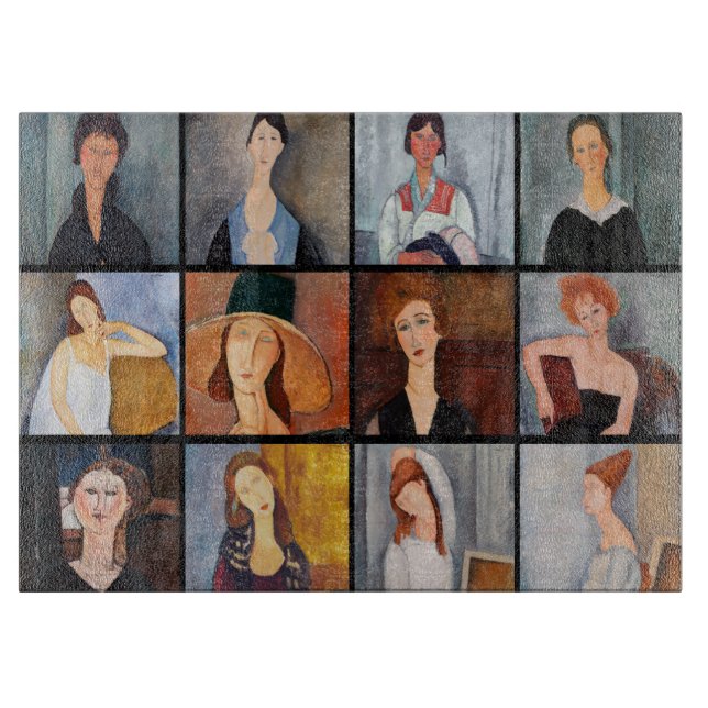 Amedeo Modigliani - mästerverk Collage (Framsidan)