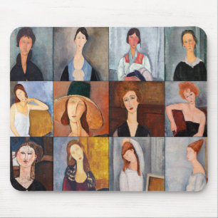 Amedeo Modigliani - mästerverk Collage Musmatta