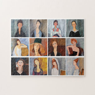 Amedeo Modigliani - mästerverk Collage Pussel