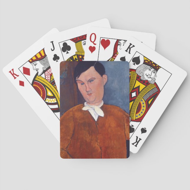 Amedeo Modigliani - Monsieur Deleu Casinokort (Baksidan)