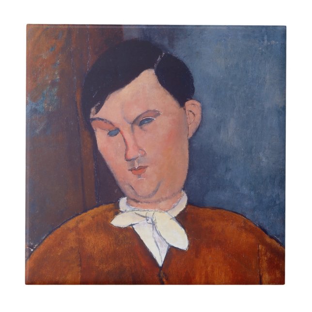 Amedeo Modigliani - Monsieur Deleu Kakelplatta (Framsidan)