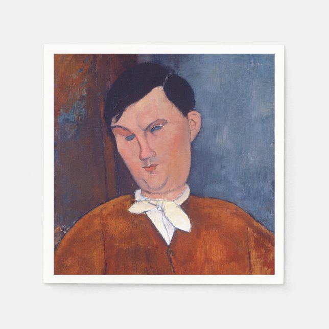 Amedeo Modigliani - Monsieur Deleu Pappersservett (Framsidan)
