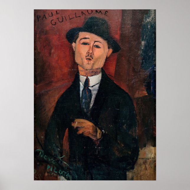 Amedeo Modigliani - Paul Guillaume, Novo Pilota Poster (Framsidan)
