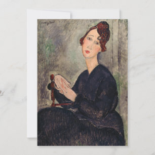 Amedeo Modigliani - Porträtt av Dedie Hayden Tack Kort