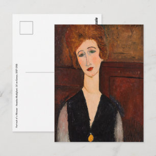 Amedeo Modigliani - Porträtt av en kvinna Vykort