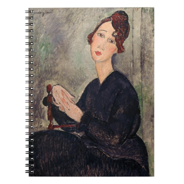 Amedeo Modigliani - Porträtt i Dedie Hayden Anteckningsbok (Framsidan)