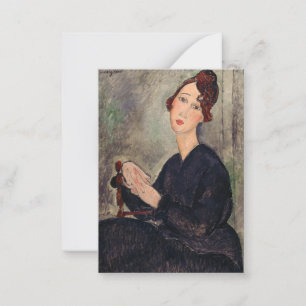 Amedeo Modigliani - Porträtt i Dedie Hayden Anteckningskort