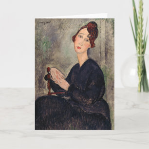 Amedeo Modigliani - Porträtt i Dedie Hayden Kort