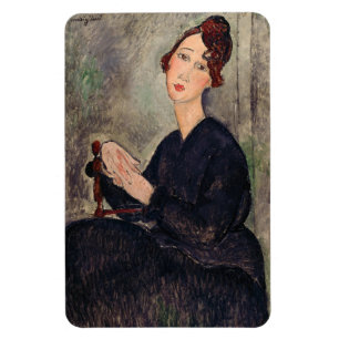 Amedeo Modigliani - Porträtt i Dedie Hayden Magnet