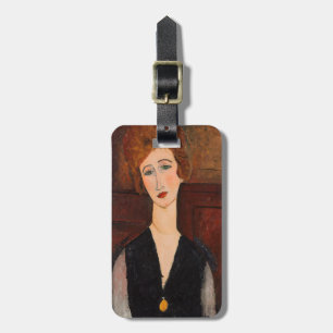 Amedeo Modigliani - Porträtt i en kvinna Bagagebricka