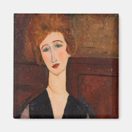 Amedeo Modigliani - Porträtt i en kvinna Magnet