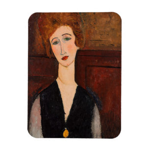 Amedeo Modigliani - Porträtt i en kvinna Magnet