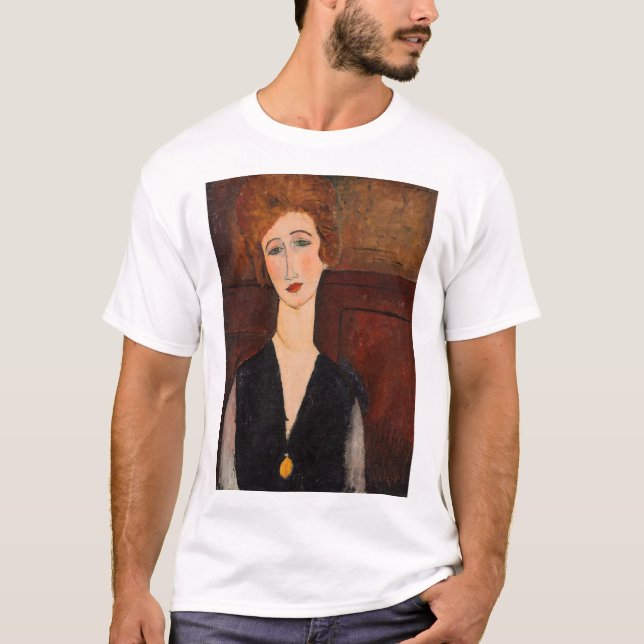 Amedeo Modigliani - Porträtt i en kvinna T Shirt (Framsida)