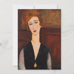 Amedeo Modigliani - Porträtt i en kvinna Tack Kort
