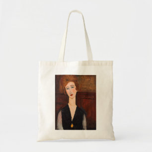 Amedeo Modigliani - Porträtt i en kvinna Tygkasse