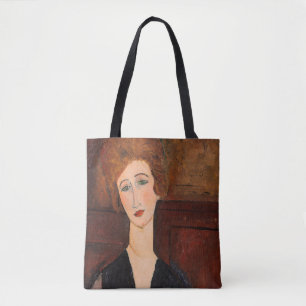 Amedeo Modigliani - Porträtt i en kvinna Tygkasse