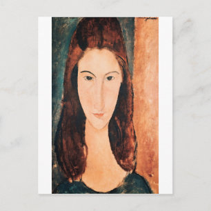 Amedeo Modigliani - Porträtt i en ung flicka Vykort