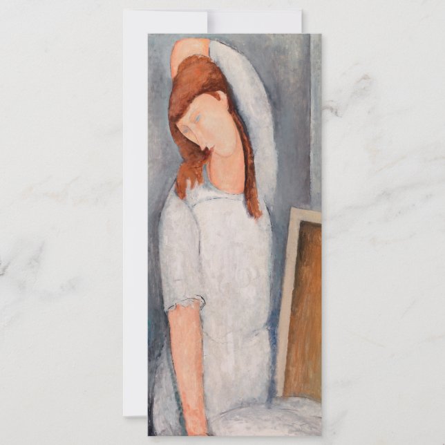 Amedeo Modigliani - Porträtt Jeanne Hebuterne #1 Inbjudningar (Framsida)