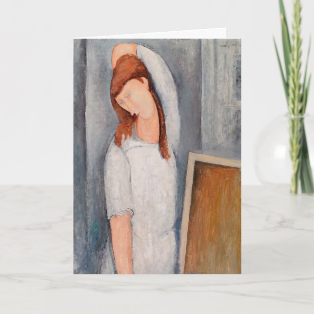 Amedeo Modigliani - Porträtt Jeanne Hebuterne #1 Kort (Framsida)