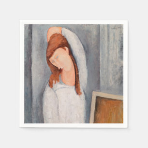 Amedeo Modigliani - Porträtt Jeanne Hebuterne #1 Pappersservett