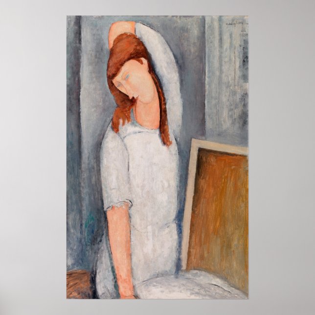 Amedeo Modigliani - Porträtt Jeanne Hebuterne #1 Poster (Framsidan)