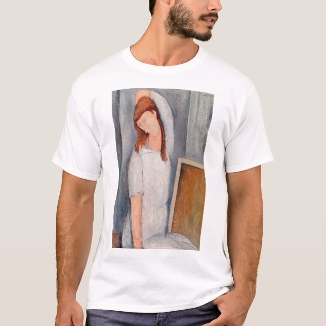 Amedeo Modigliani - Porträtt Jeanne Hebuterne #1 T Shirt (Framsida)