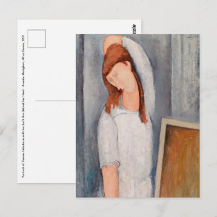 Amedeo Modigliani - Porträtt Jeanne Hebuterne #1 Vykort