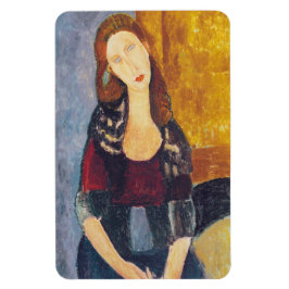 Amedeo Modigliani - Porträtt Jeanne Hebuterne #2 Magnet