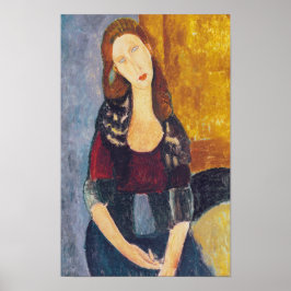 Amedeo Modigliani - Porträtt Jeanne Hebuterne #2 Poster