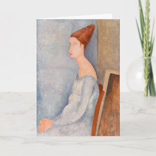 Amedeo Modigliani - Porträtt Jeanne Hebuterne #3 Kort