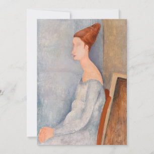Amedeo Modigliani - Porträtt Jeanne Hebuterne #3 Tack Kort